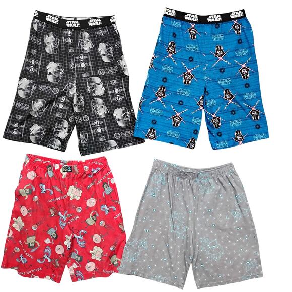 8 Piece Pajamas Bundle Boys Size Large 4 Shirts 4 Shorts - Picture 3 of 4